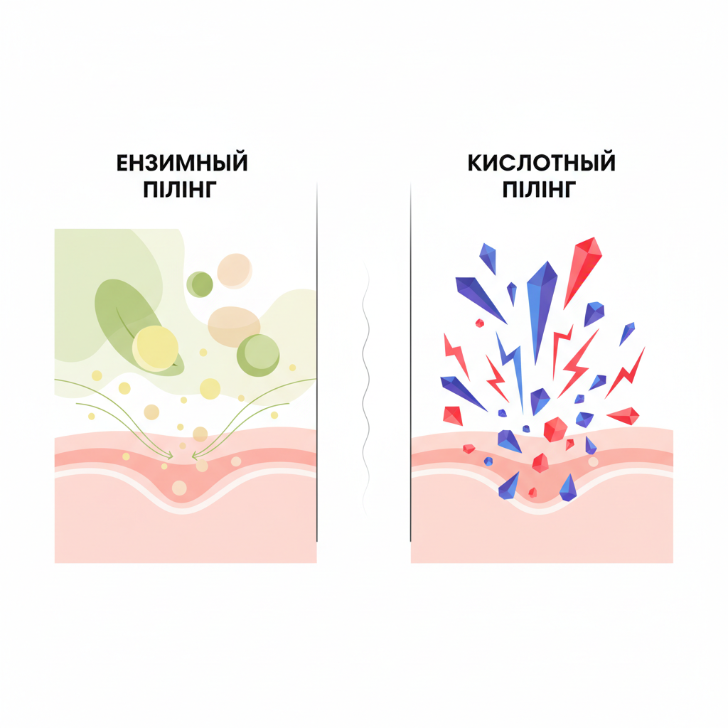 Ензимний пілінг проти кислотного: у чому ключова різниця?
